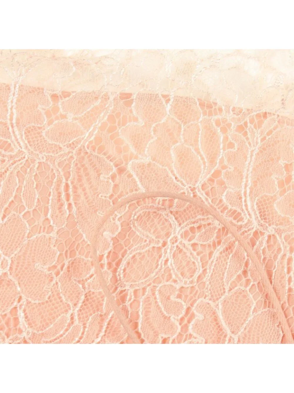Chanel Camisole CC Logo Button Floral Pattern Full Lace Pink Rayon